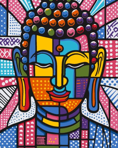 Fantázia 8. Mandala - Festékmentő készlet kereten 40x50