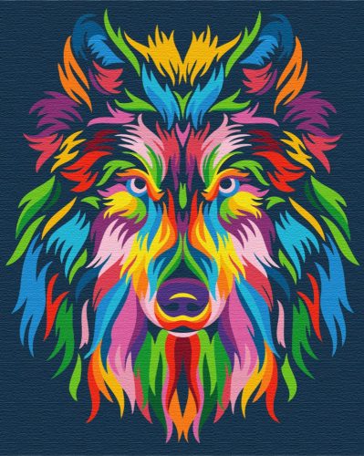 Farkas - Számfestő készlet kereten 40x50