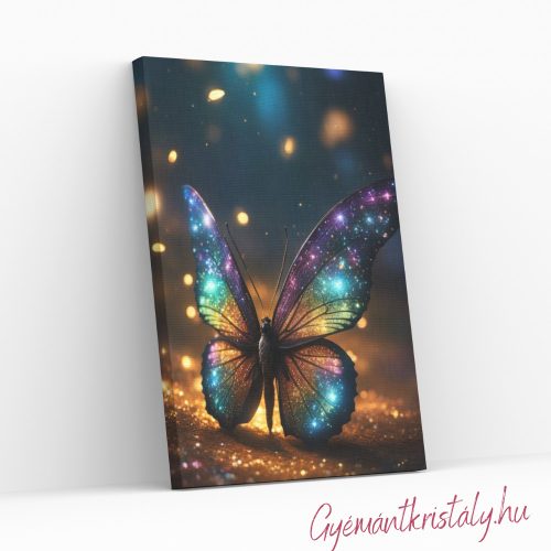 Varázslatos pillangó - Számfestő készlet kereten 40x50