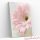 Rózsaszín gerbera 30x40 cm négyzet alakú gyémántszemes kirakó
